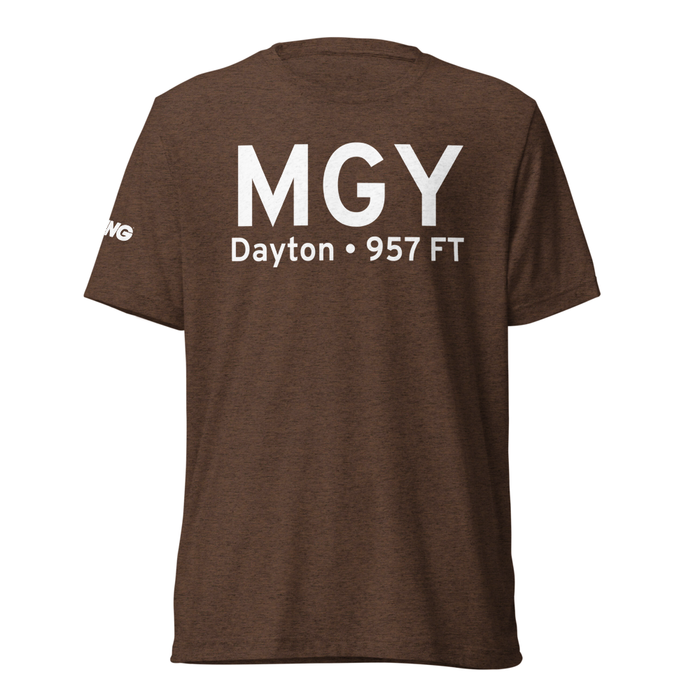 Dayton (KMGY) Airport Tri-blend T-Shirt 
