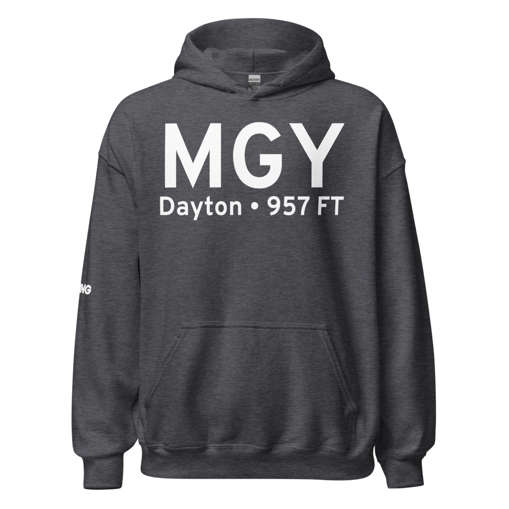 Dayton (KMGY) Airport Hoodie Sweatshirt 