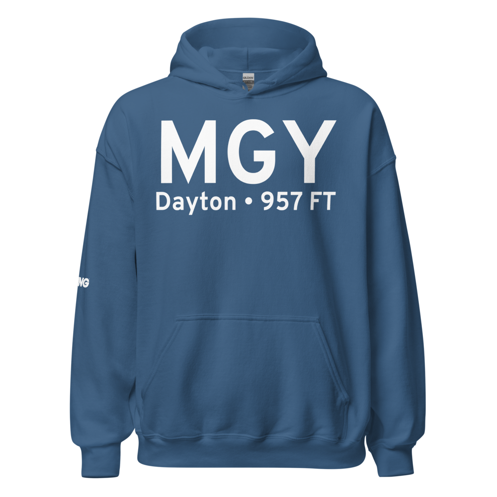 Dayton (KMGY) Airport Hoodie Sweatshirt 
