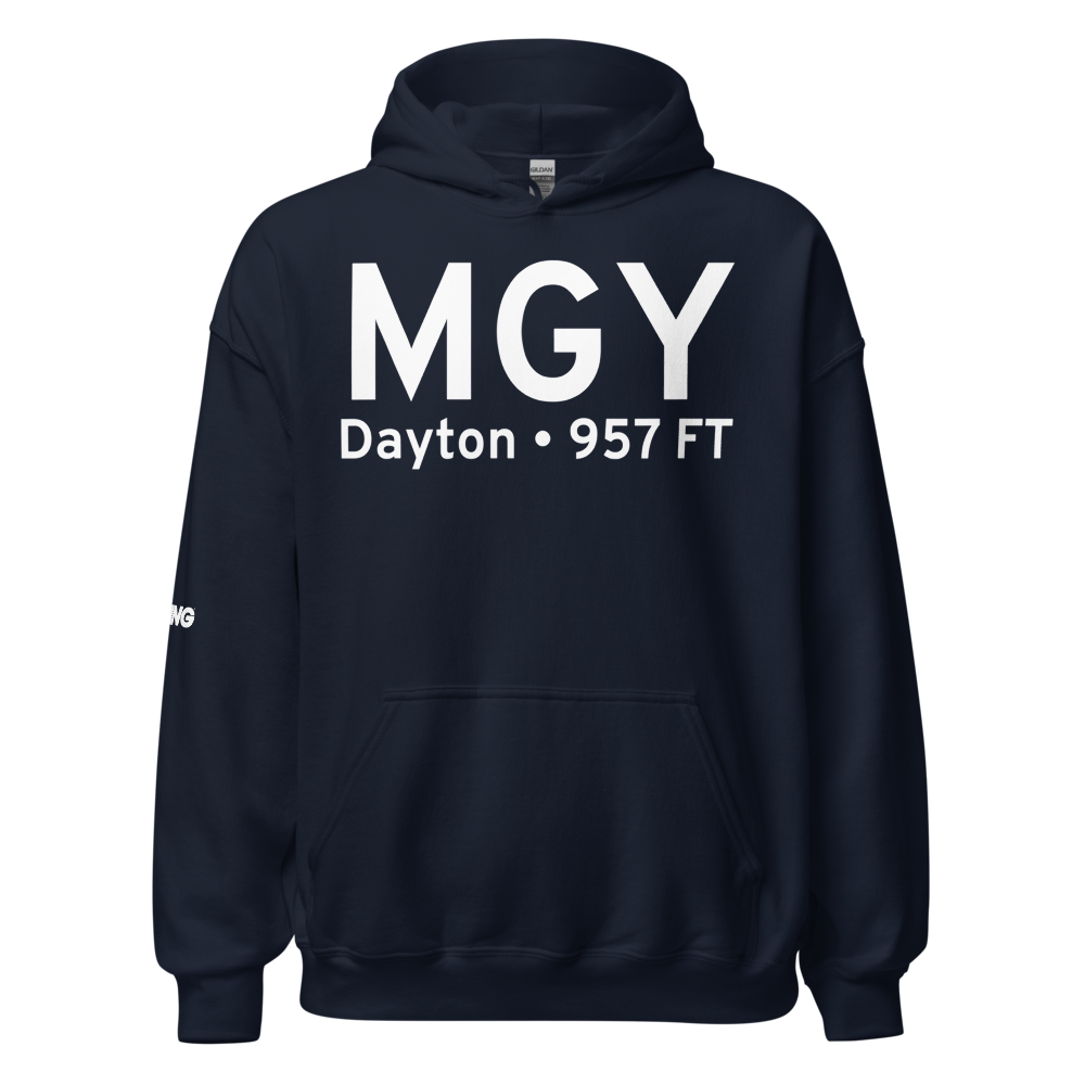 Dayton (KMGY) Airport Hoodie Sweatshirt 