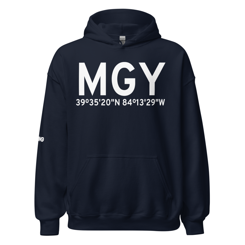 Dayton (KMGY) Airport Hoodie Sweatshirt 