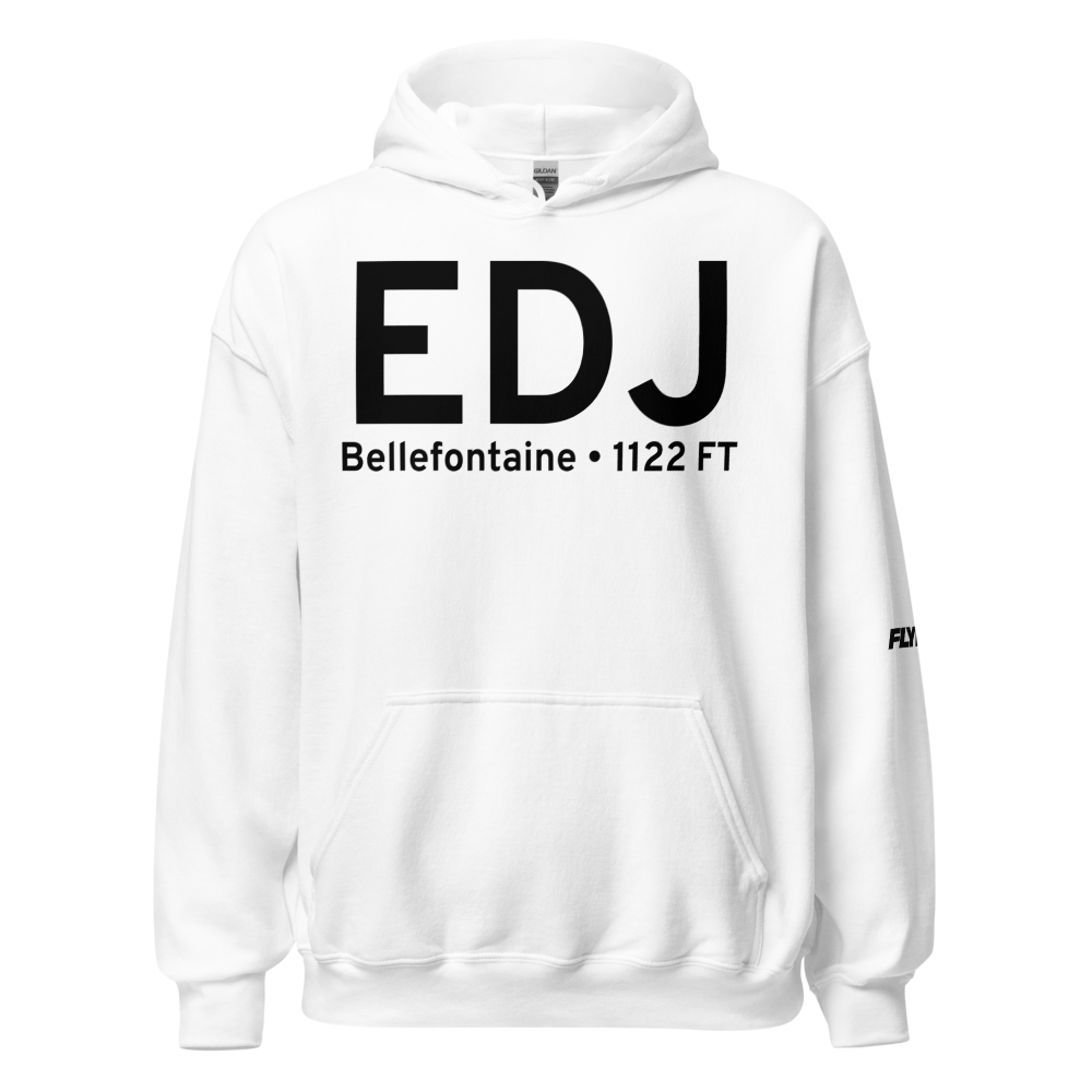 Bellefontaine (KEDJ) Airport Hoodie Sweatshirt 