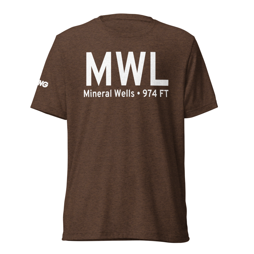 Mineral Wells (KMWL) Airport Tri-blend T-Shirt 