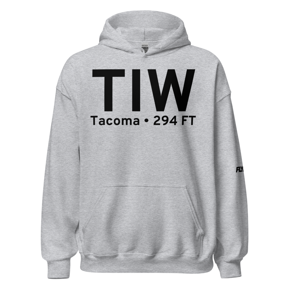 Tacoma (KTIW) Airport Hoodie Sweatshirt 