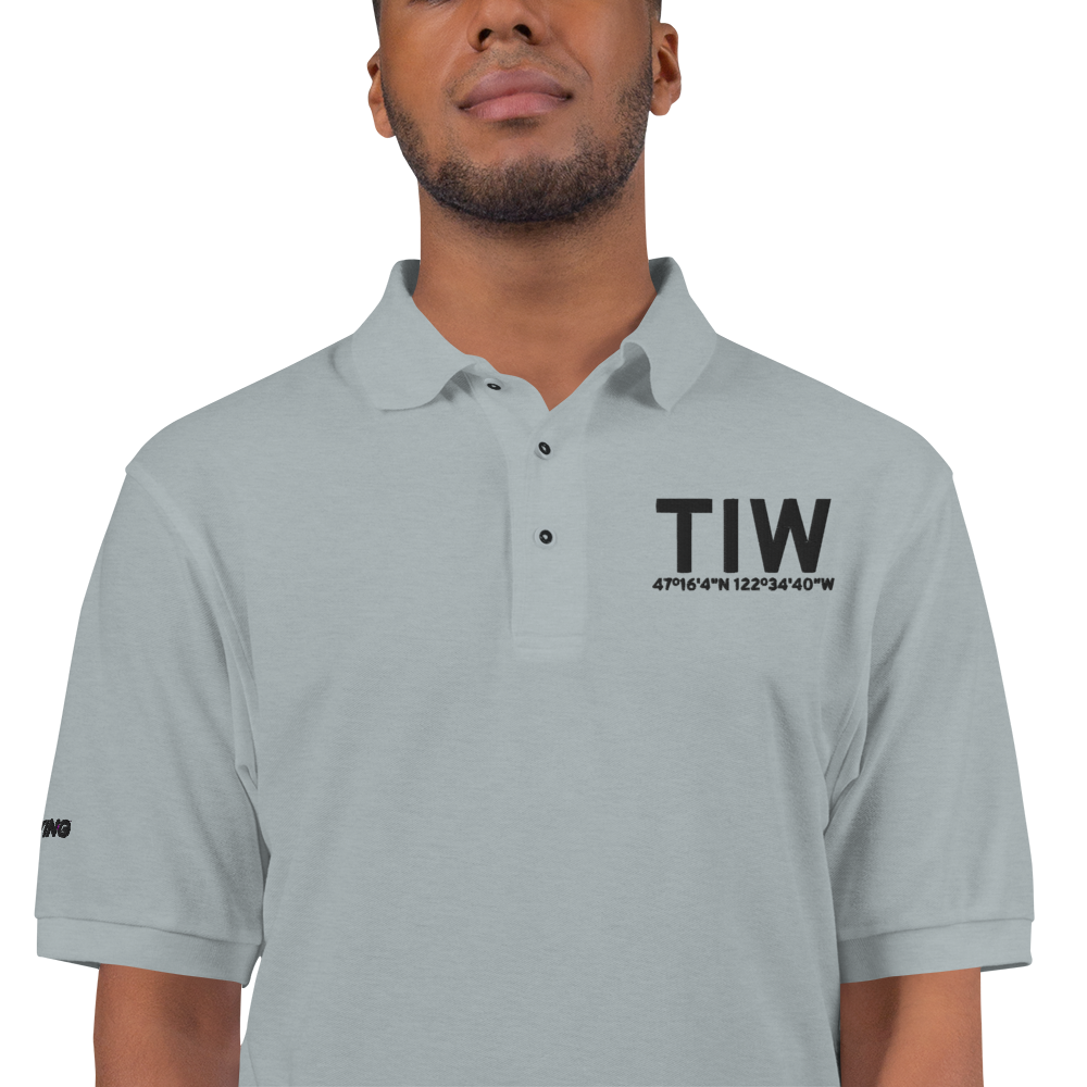 Tacoma (KTIW) Airport Port Authority Embroidered Polo Shirt 