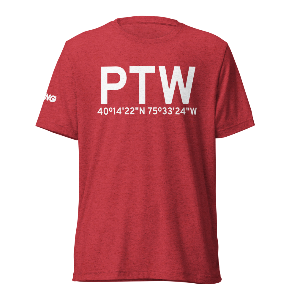 Pottstown (KPTW) Airport Tri-blend T-Shirt 
