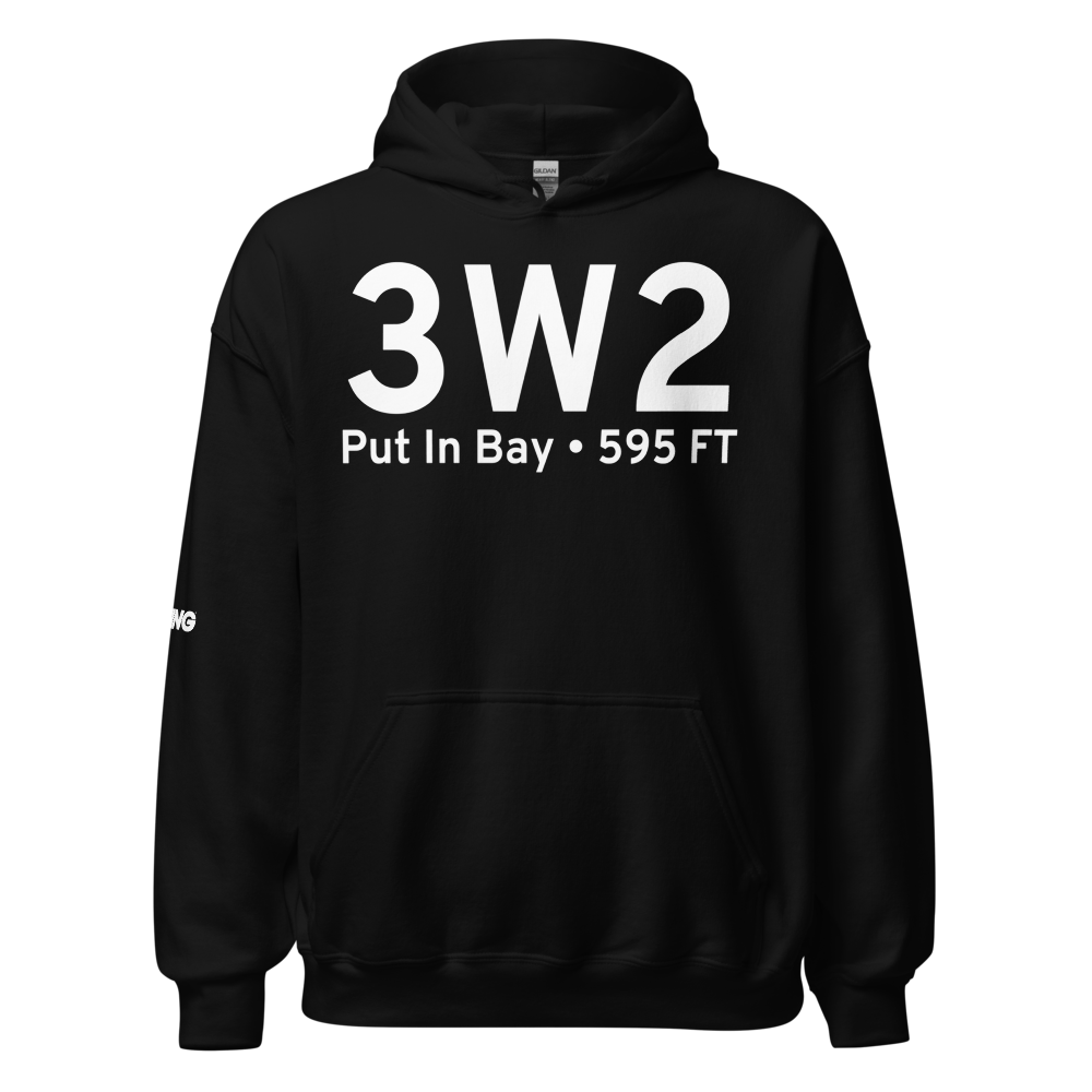 Put In Bay (3W2) Airport Hoodie Sweatshirt 