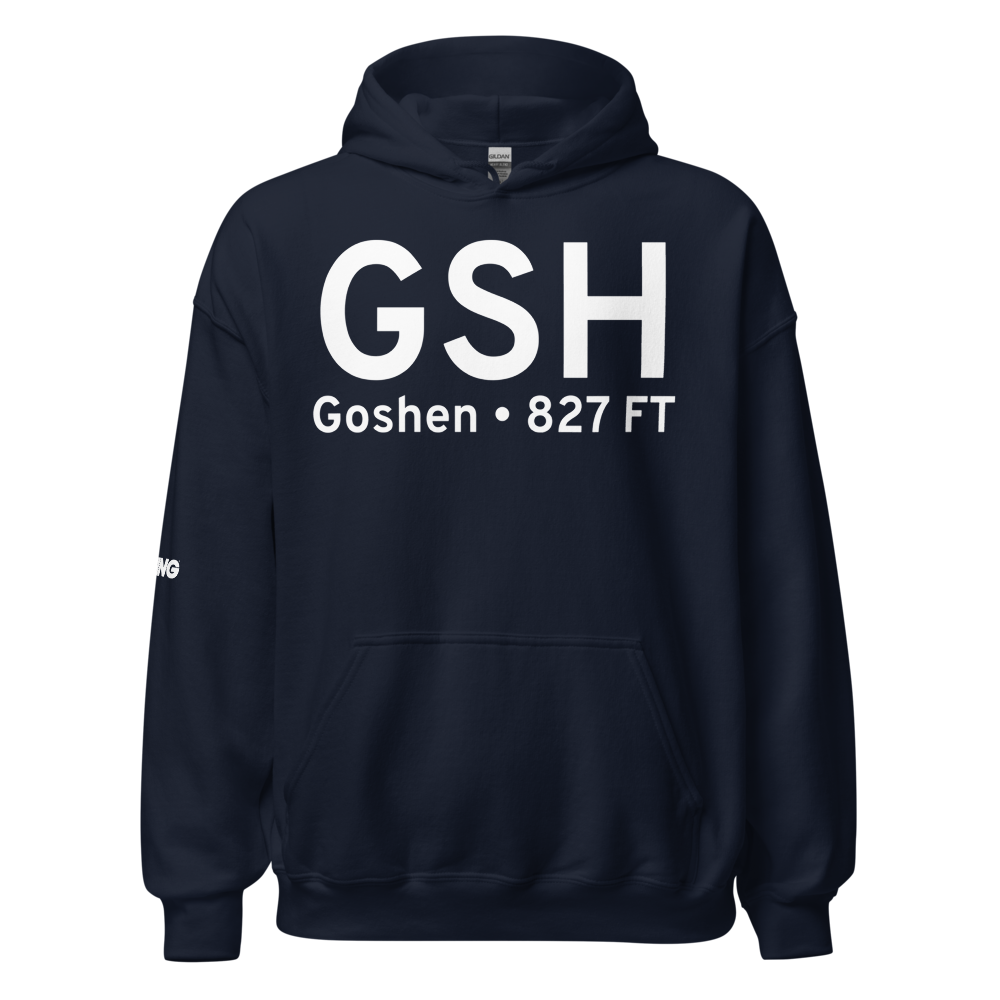 Goshen (KGSH) Airport Hoodie Sweatshirt 