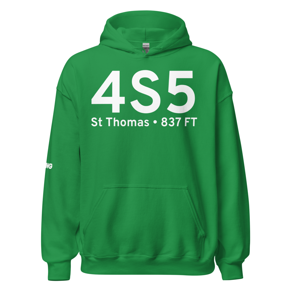 St Thomas (4S5) Airport Hoodie Sweatshirt 