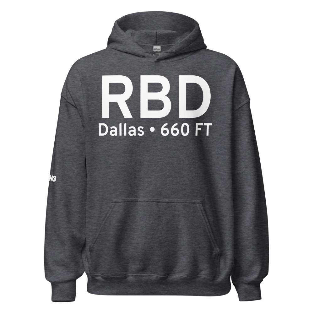 Dallas (KRBD) Airport Hoodie Sweatshirt 