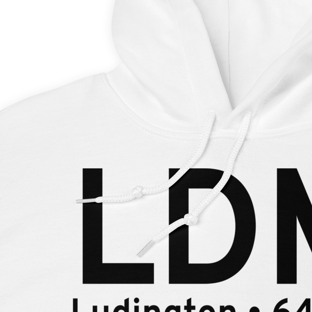 Ludington (KLDM) Airport Hoodie Sweatshirt 