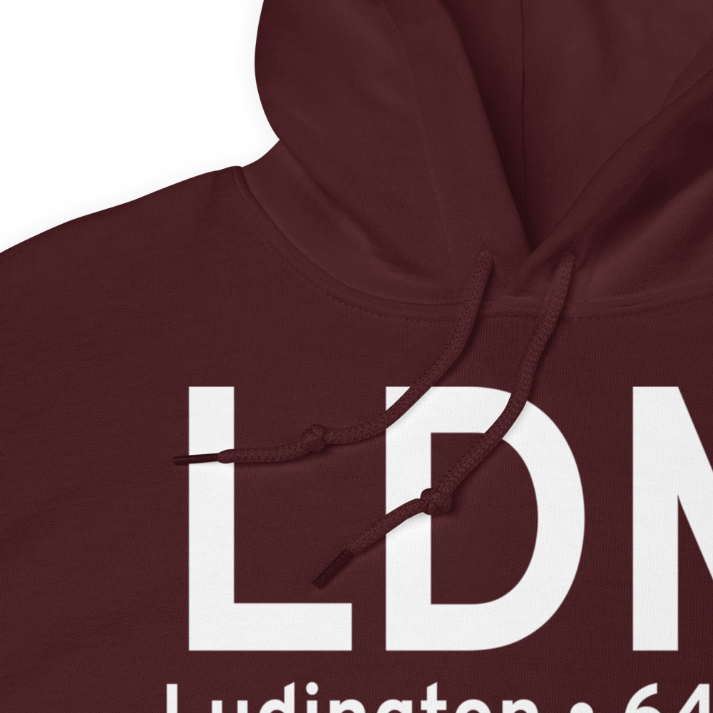Ludington (KLDM) Airport Hoodie Sweatshirt 