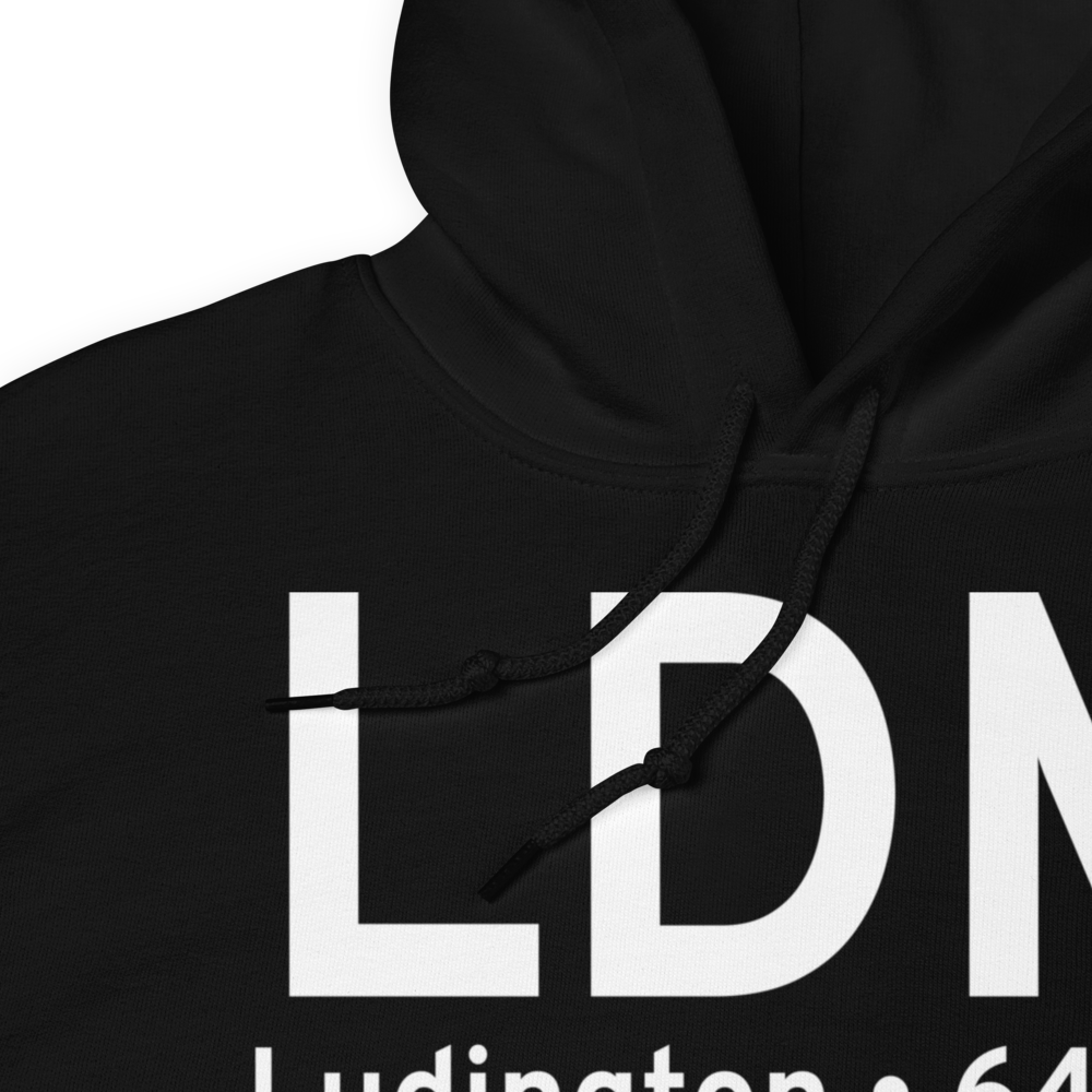 Ludington (KLDM) Airport Hoodie Sweatshirt 