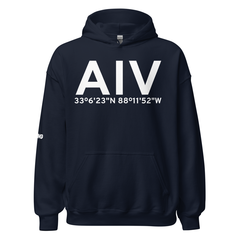 Aliceville (KAIV) Airport Hoodie Sweatshirt 