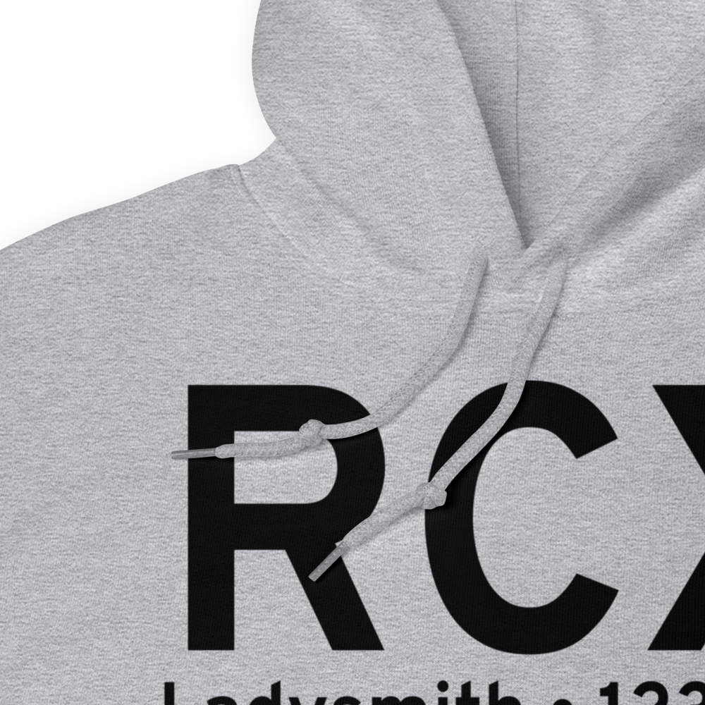 Ladysmith (KRCX) Airport Hoodie Sweatshirt 