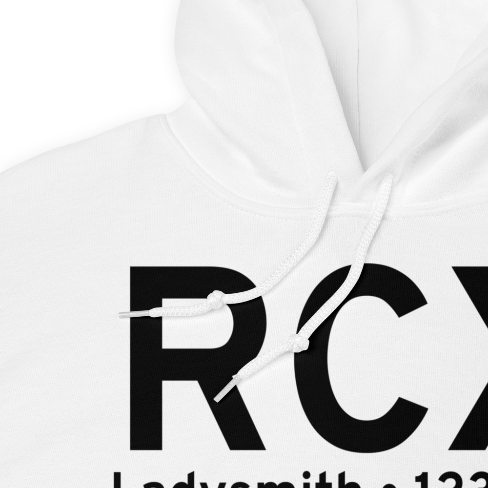 Ladysmith (KRCX) Airport Hoodie Sweatshirt 