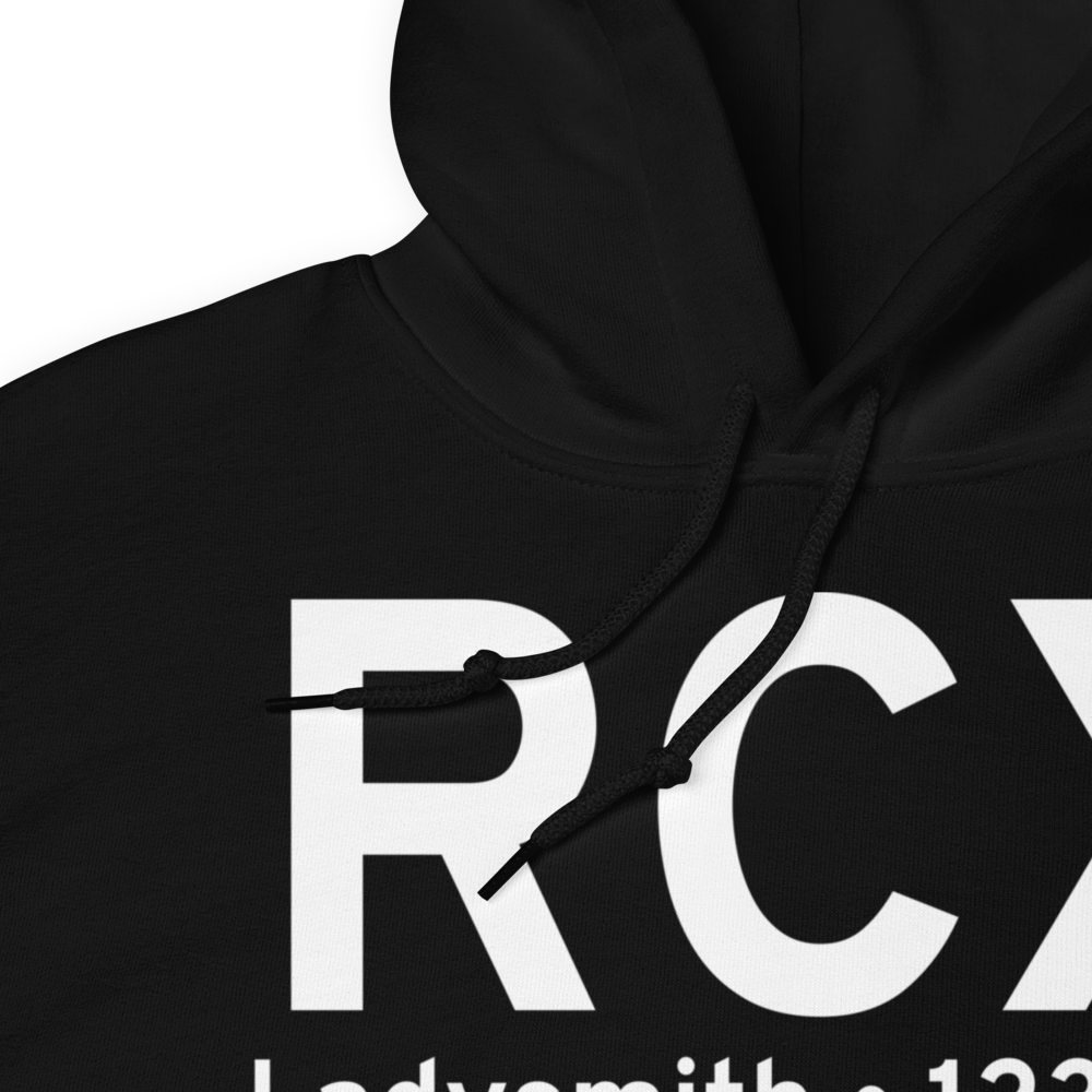 Ladysmith (KRCX) Airport Hoodie Sweatshirt 