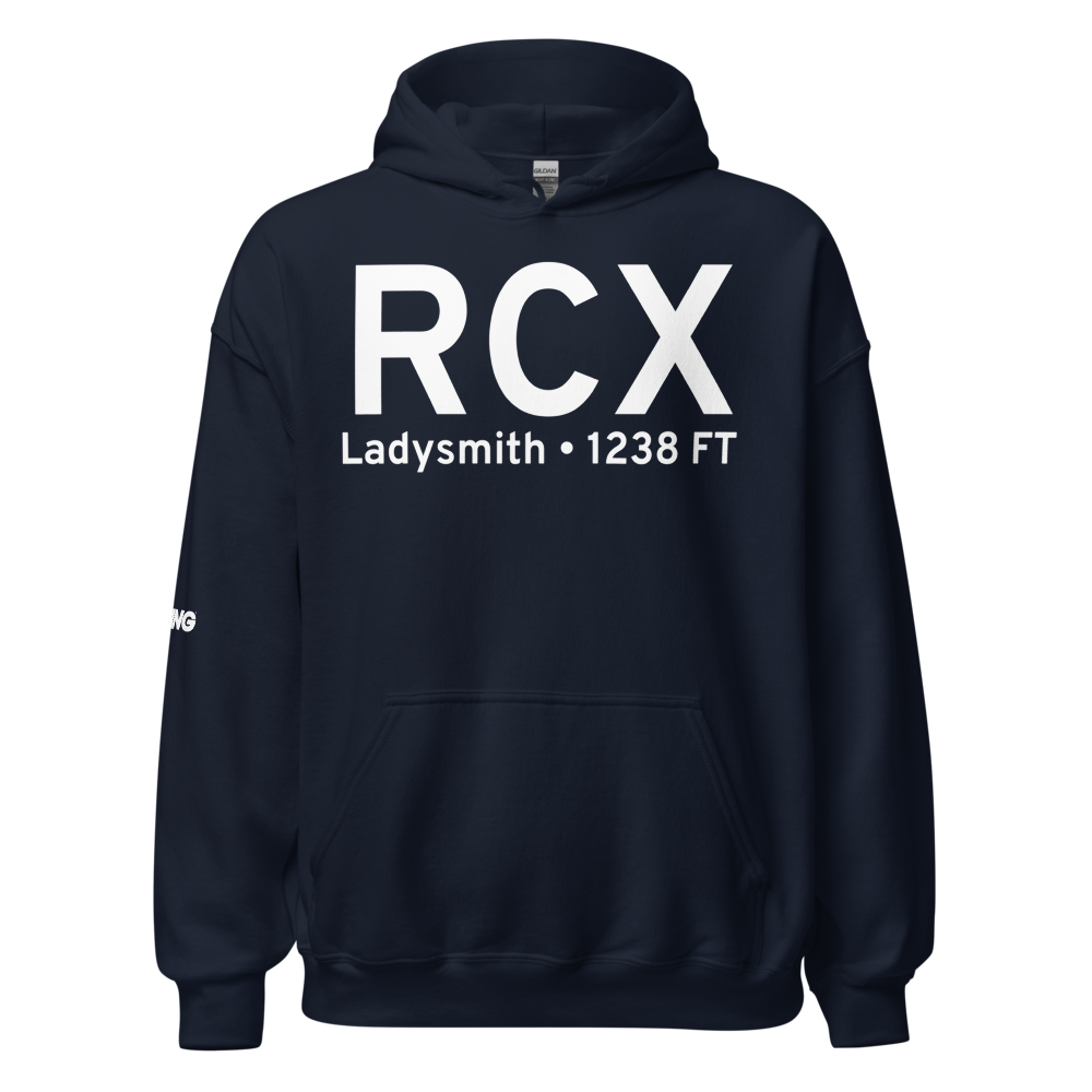 Ladysmith (KRCX) Airport Hoodie Sweatshirt 