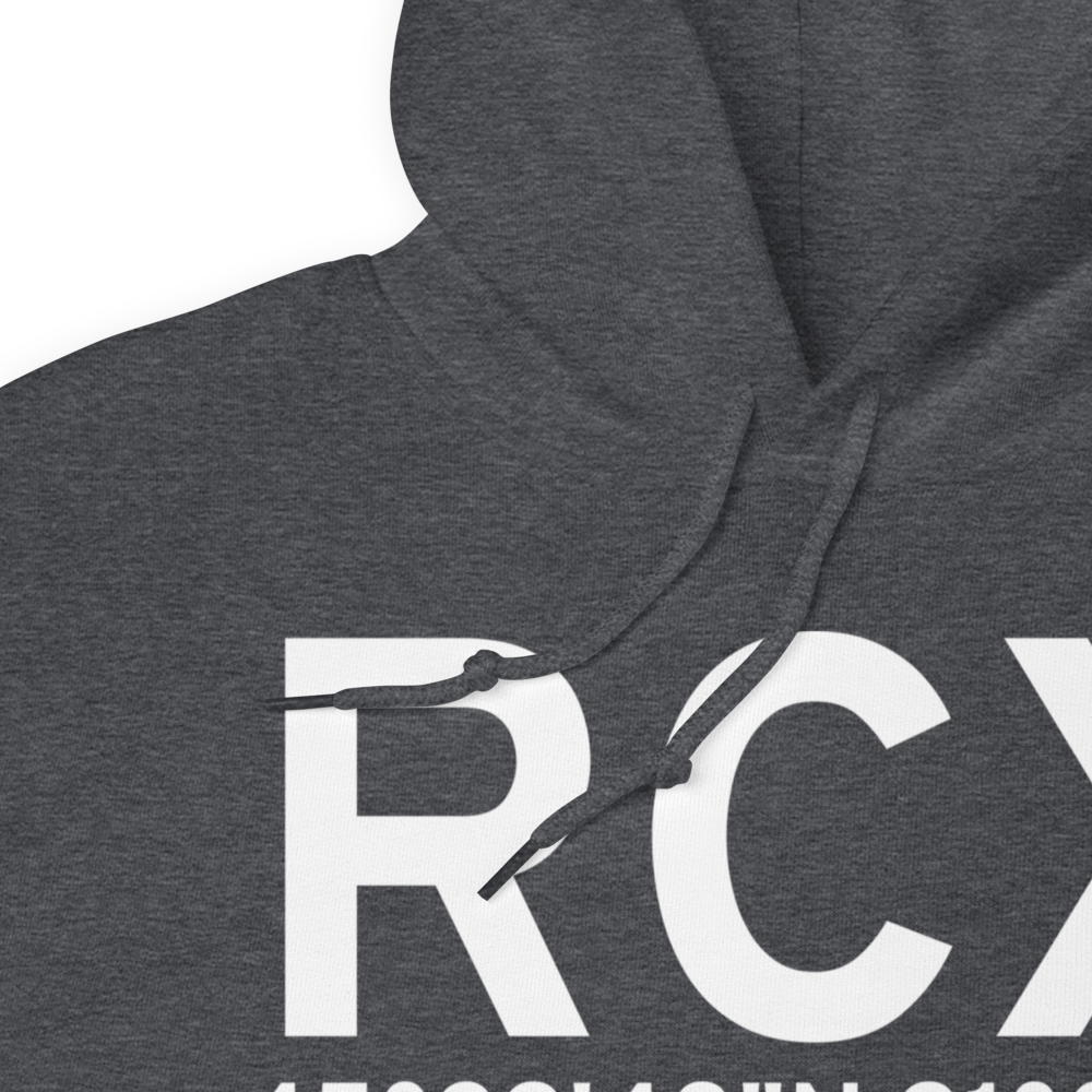 Ladysmith (KRCX) Airport Hoodie Sweatshirt 