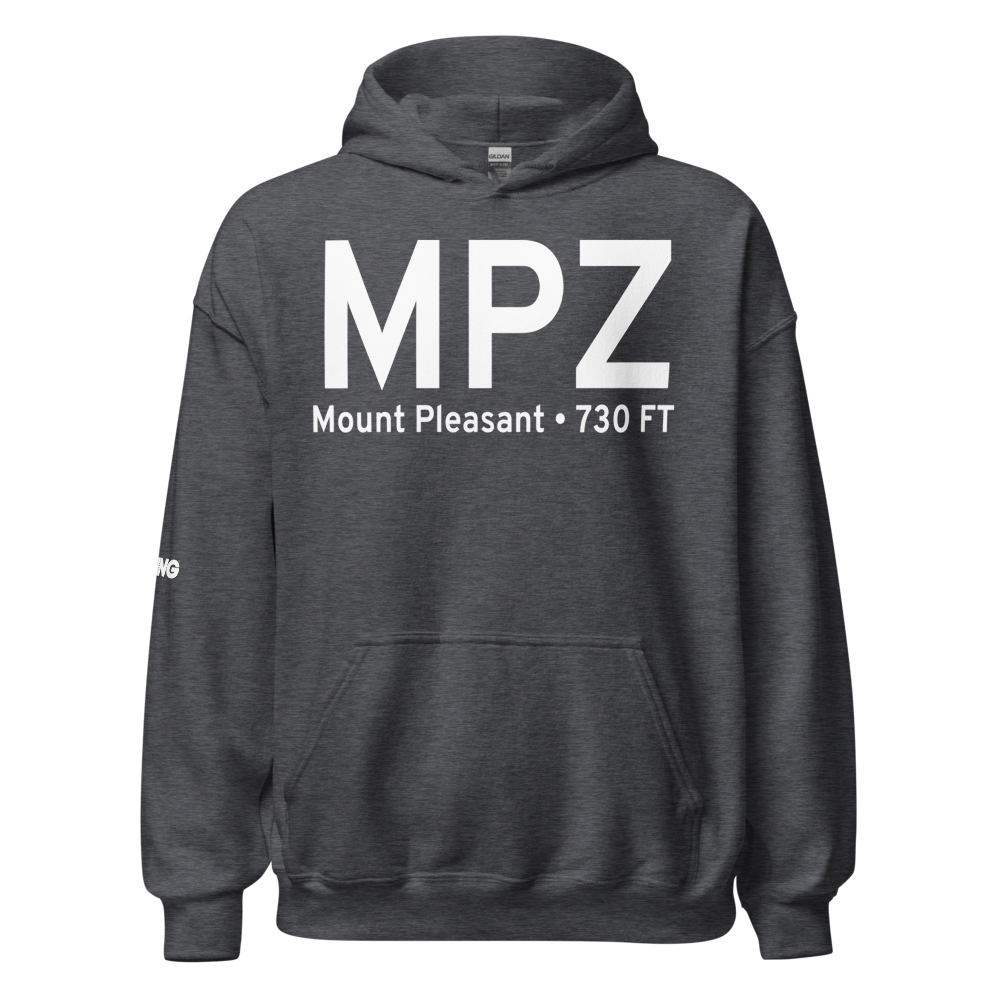 Mount Pleasant (KMPZ) Airport Hoodie Sweatshirt 