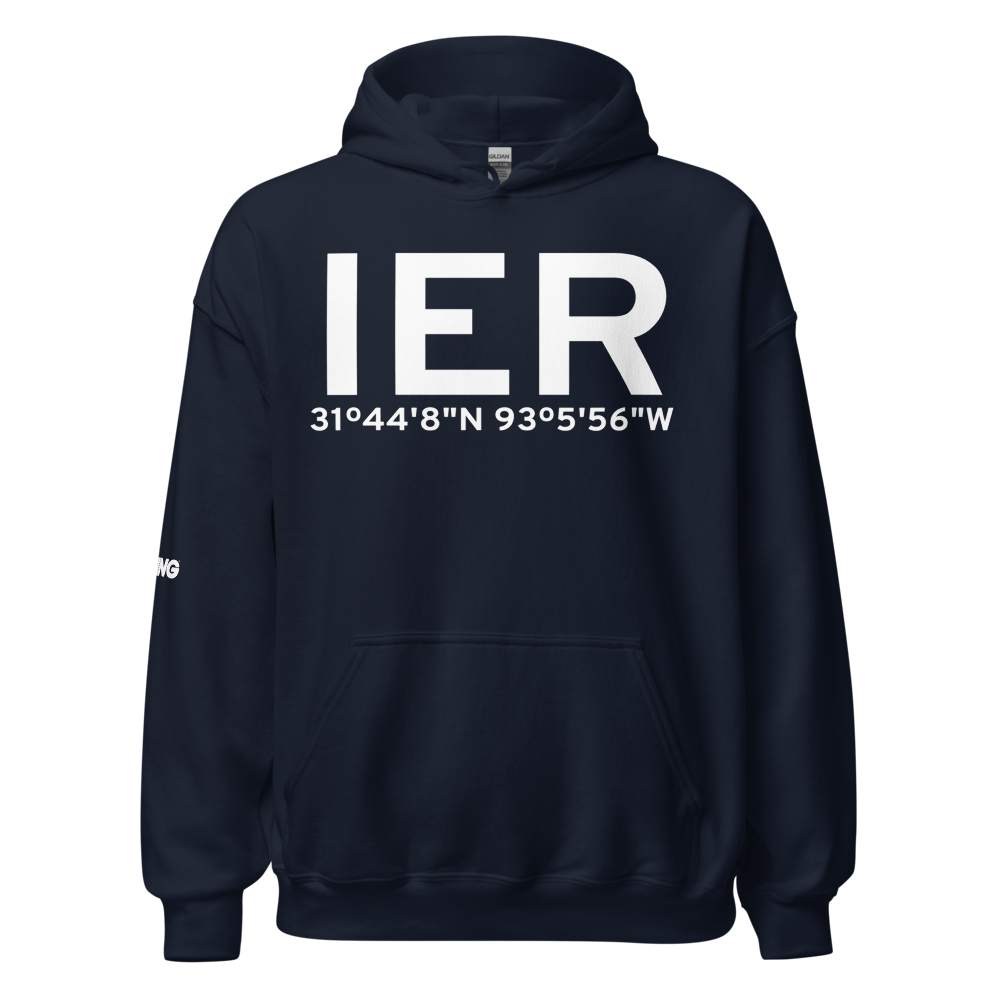 Natchitoches (KIER) Airport Hoodie Sweatshirt 