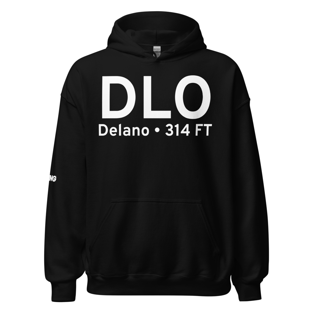 Delano (KDLO) Airport Hoodie Sweatshirt 