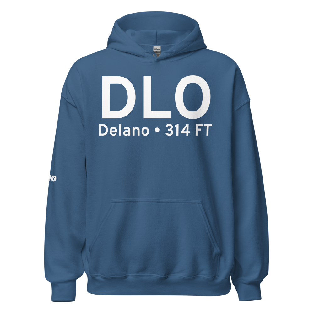 Delano (KDLO) Airport Hoodie Sweatshirt 