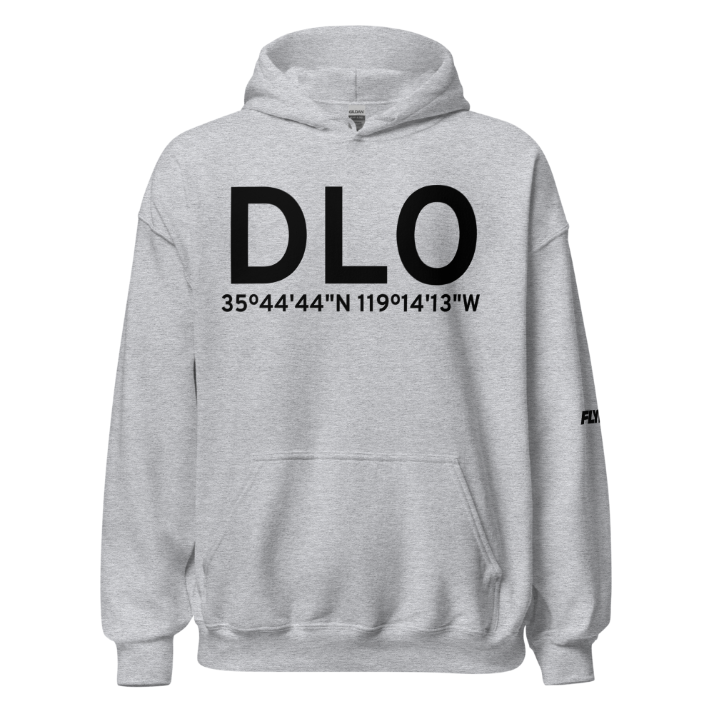 Delano (KDLO) Airport Hoodie Sweatshirt 