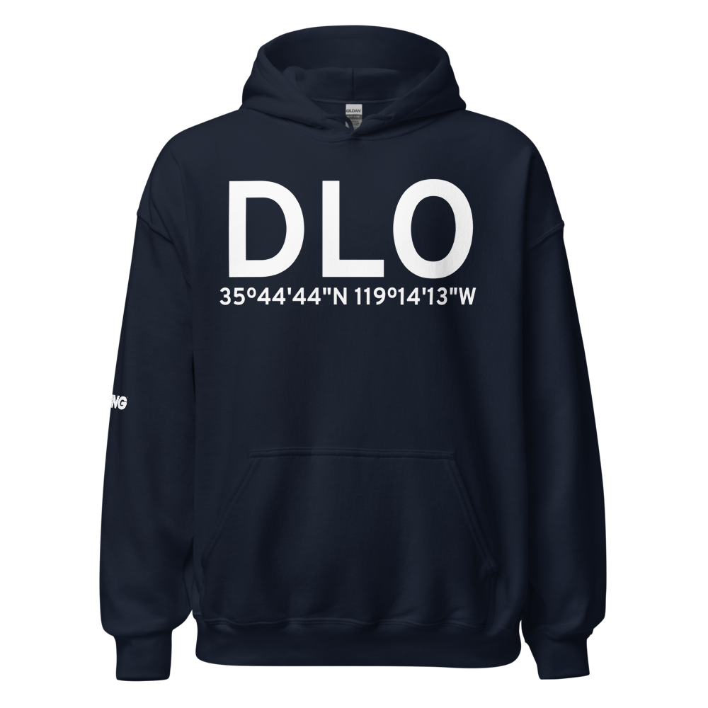 Delano (KDLO) Airport Hoodie Sweatshirt 