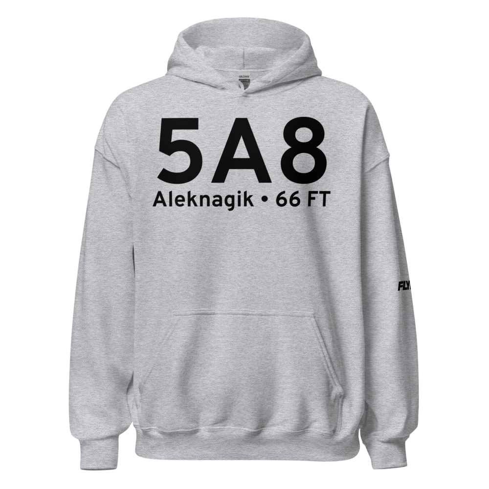 Aleknagik (5A8) Airport Hoodie Sweatshirt 