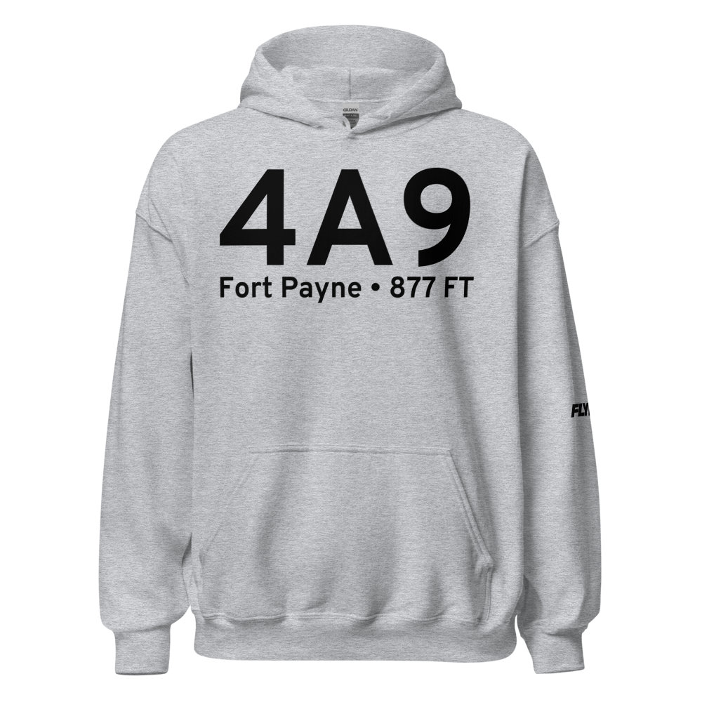 Fort Payne (K4A9) Airport Hoodie Sweatshirt 