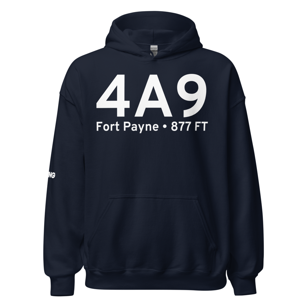 Fort Payne (K4A9) Airport Hoodie Sweatshirt 