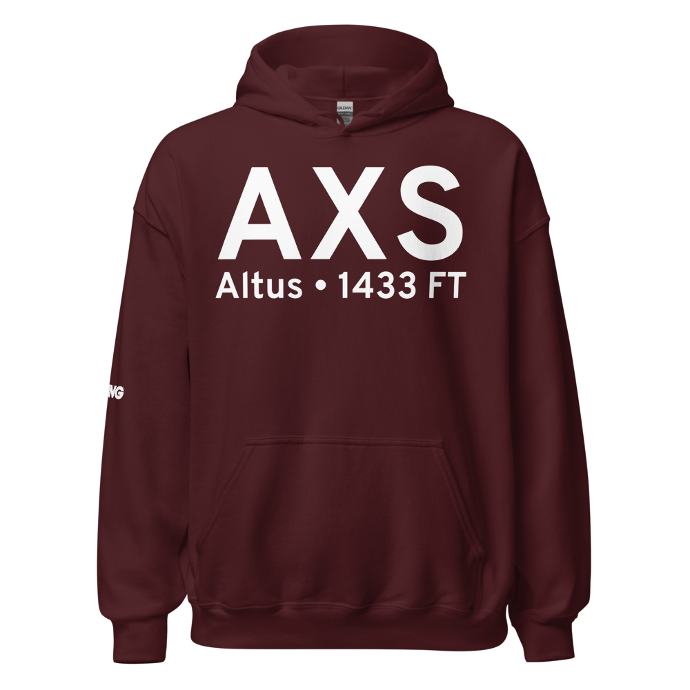 Altus (KAXS) Airport Hoodie Sweatshirt 