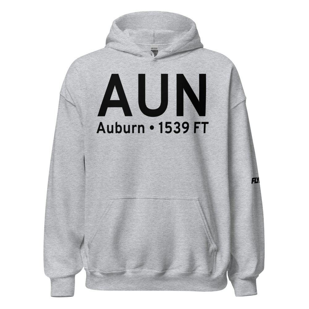 Auburn (KAUN) Airport Hoodie Sweatshirt 