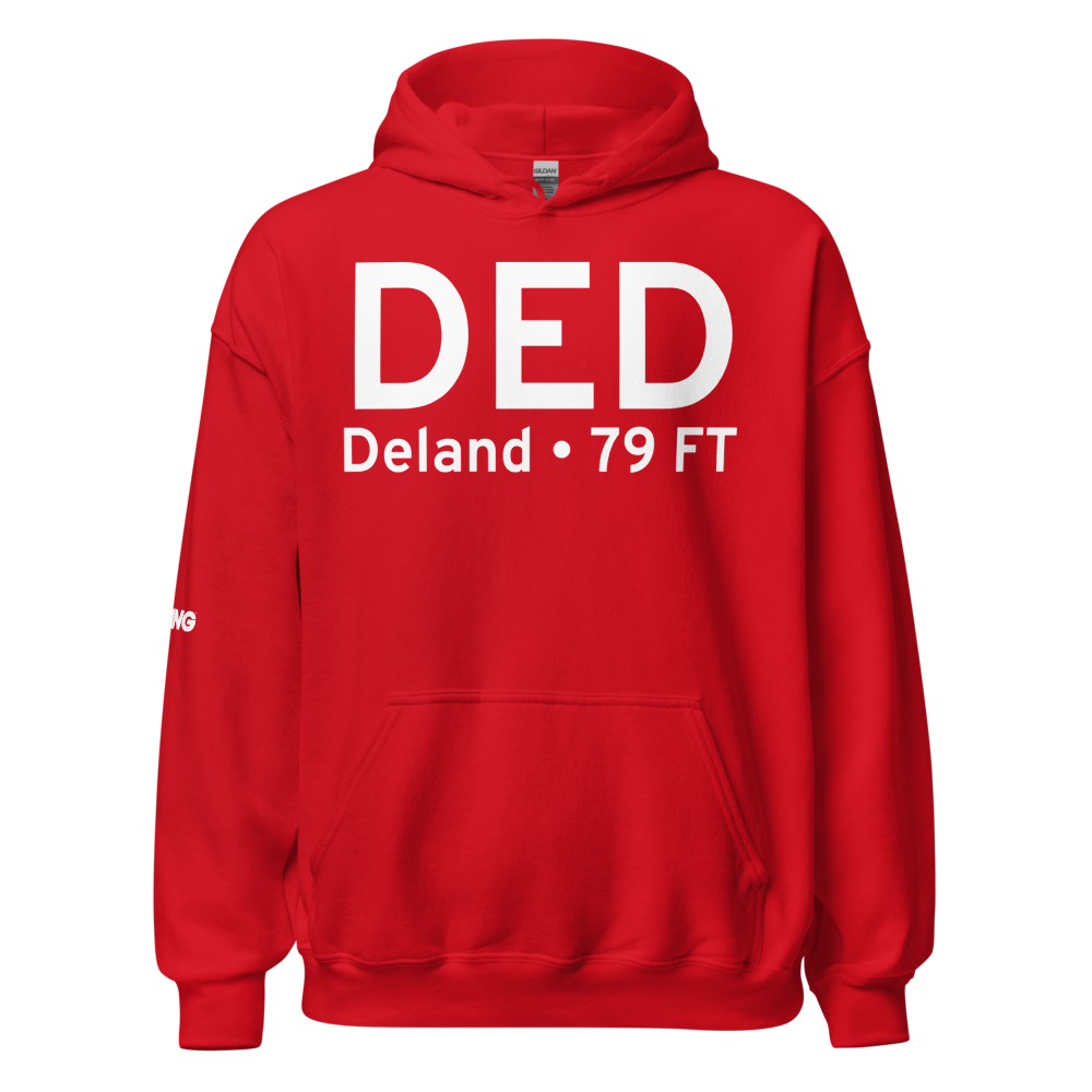 Deland (KDED) Airport Hoodie Sweatshirt 