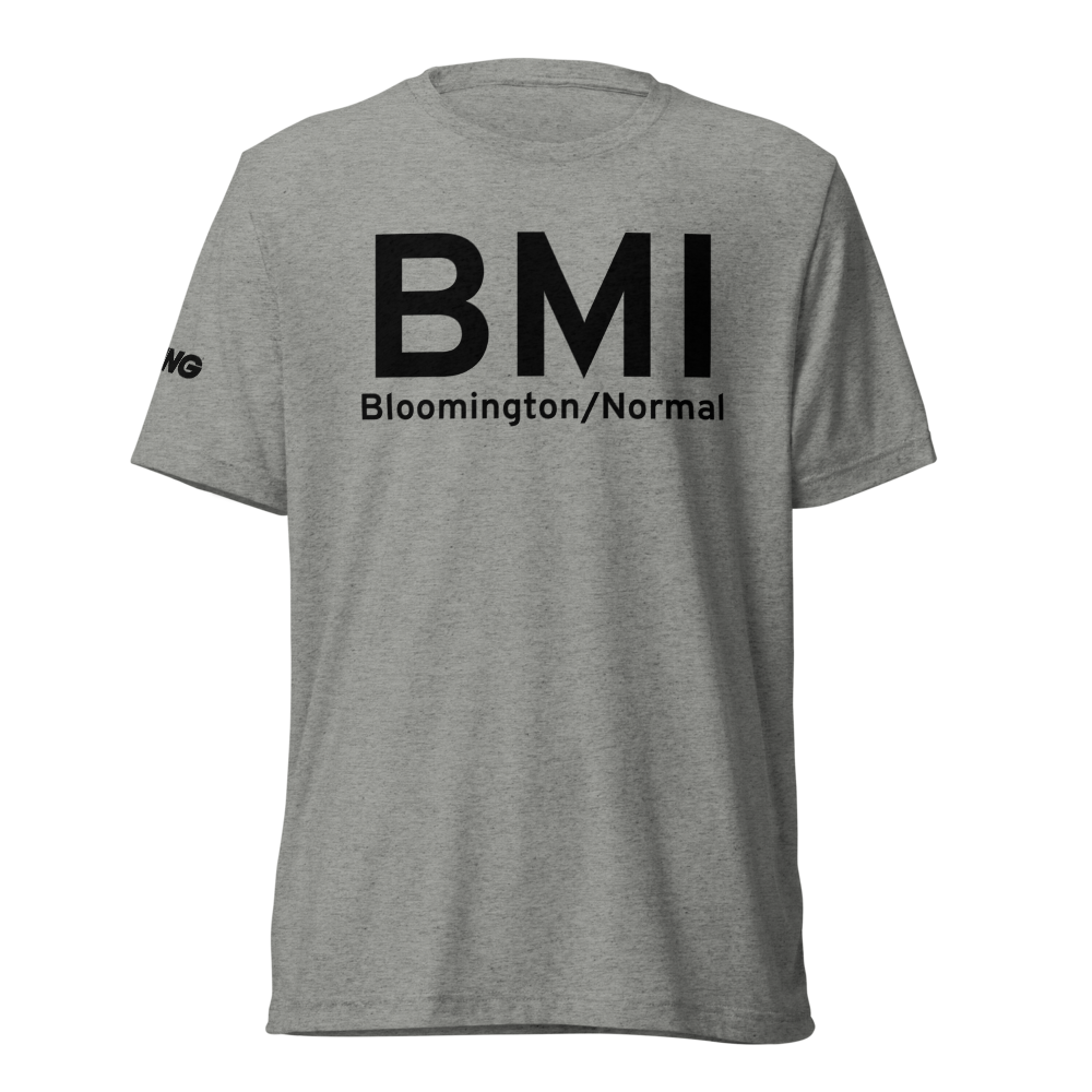 Bloomington/Normal (KBMI) Airport Tri-blend T-Shirt 