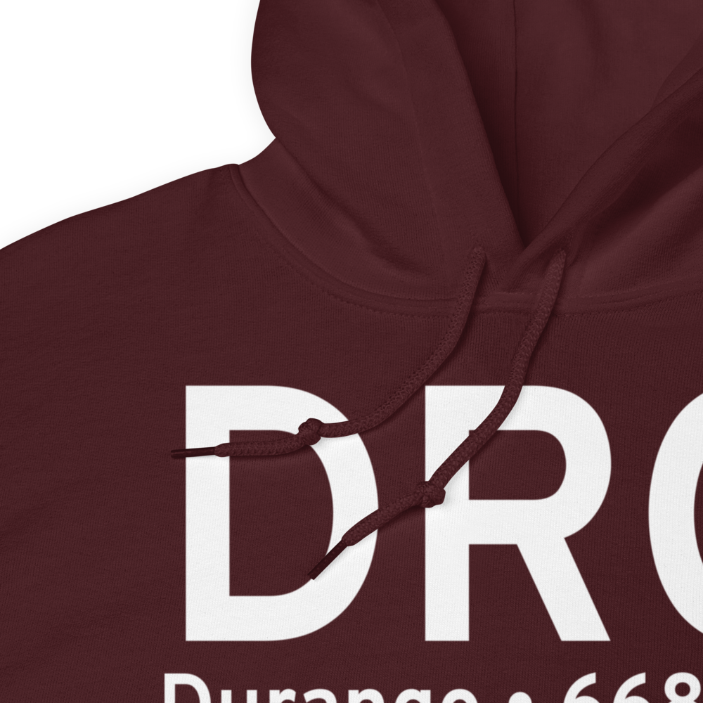 Durango (KDRO) Airport Hoodie Sweatshirt 