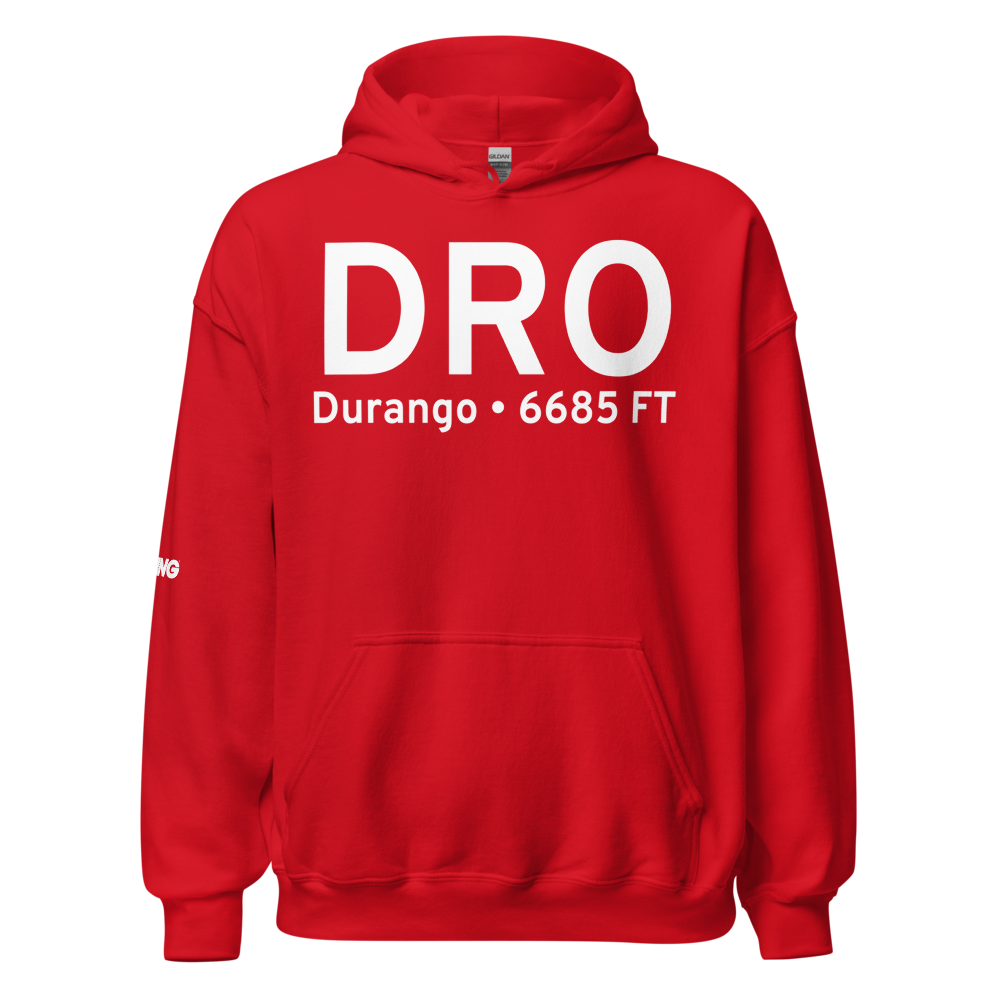 Durango (KDRO) Airport Hoodie Sweatshirt 