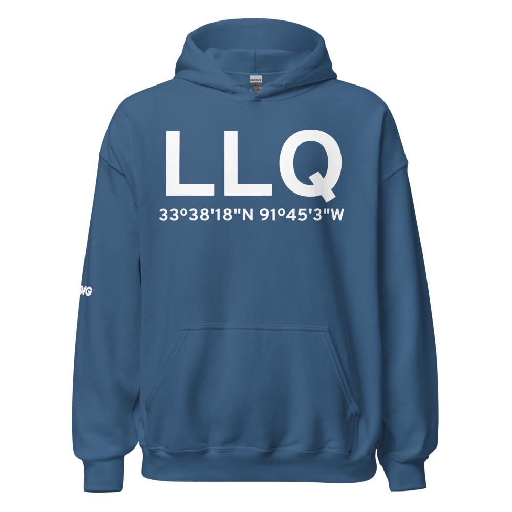 Monticello (KLLQ) Airport Hoodie Sweatshirt 