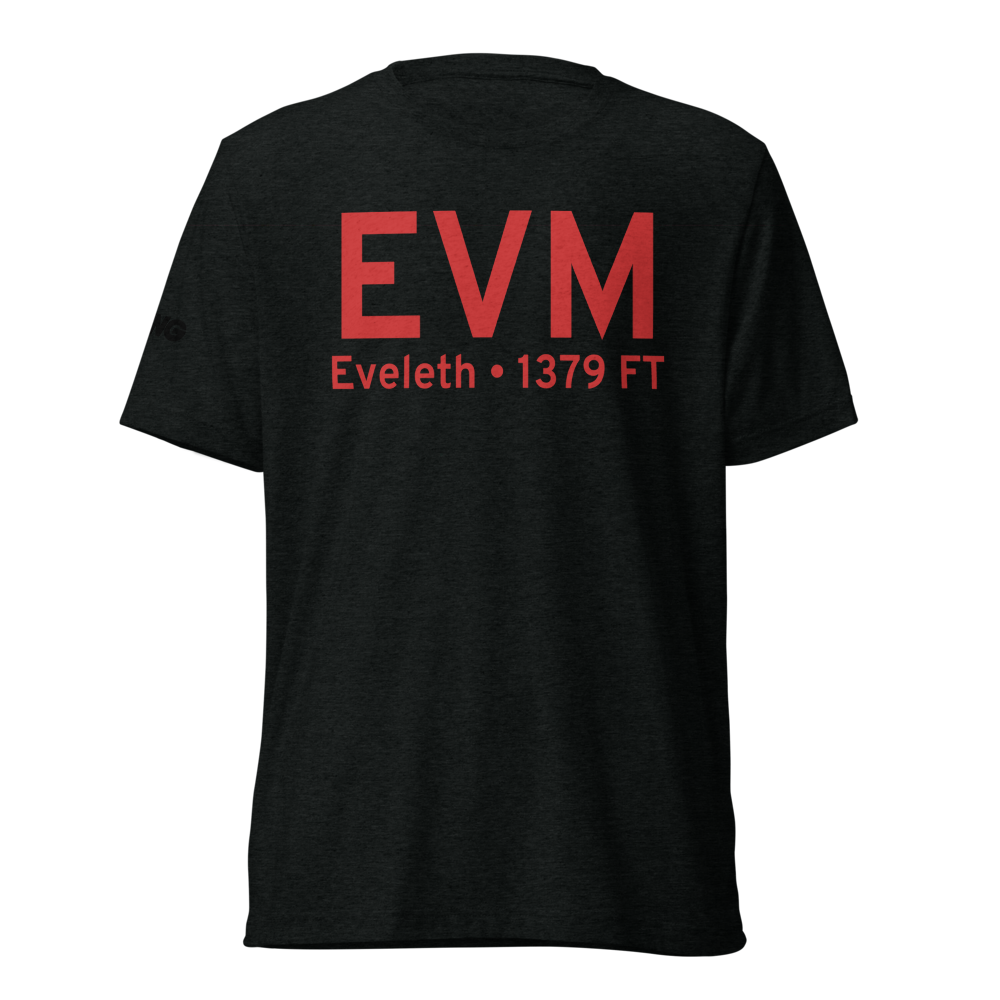 Eveleth (KEVM) Airport Tri-blend T-Shirt 