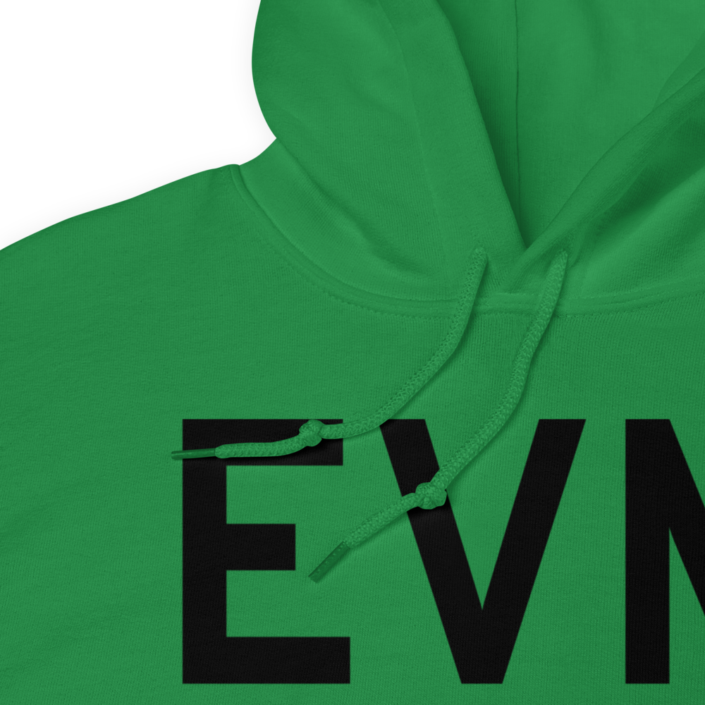 Eveleth (KEVM) Airport Hoodie Sweatshirt 
