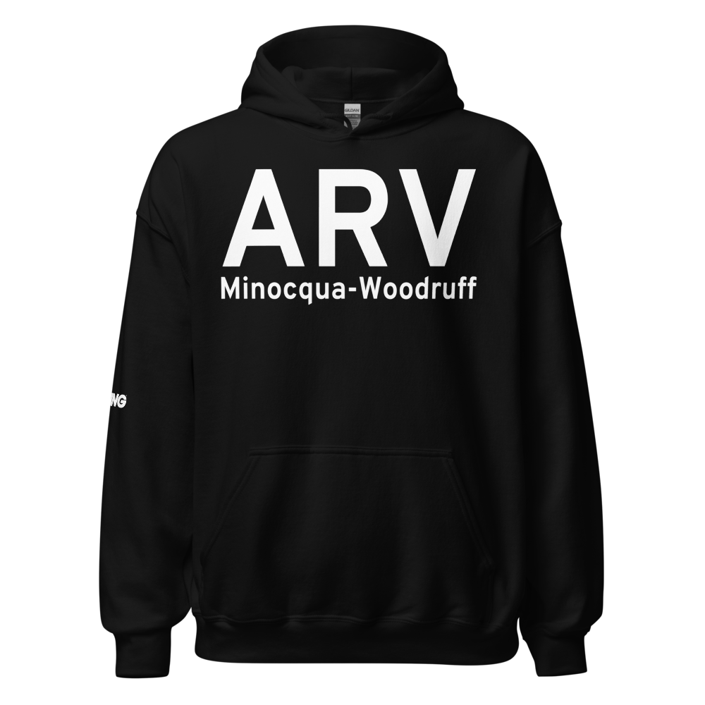 Minocqua-Woodruff (KARV) Airport Hoodie Sweatshirt 