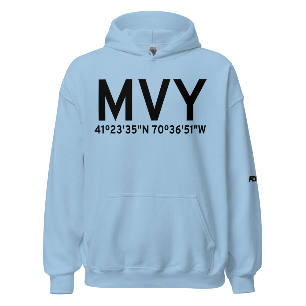 Martha's Vineyard (KMVY) Airport Hoodie Sweatshirt 