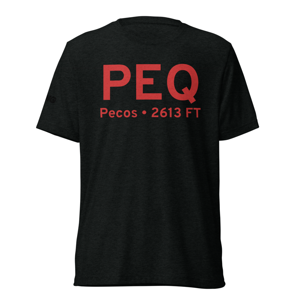 Pecos (KPEQ) Airport Tri-blend T-Shirt 