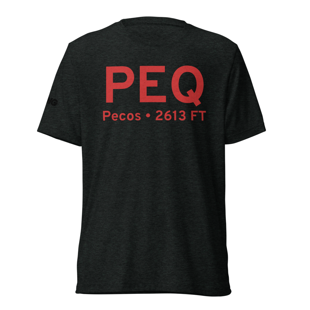 Pecos (KPEQ) Airport Tri-blend T-Shirt 
