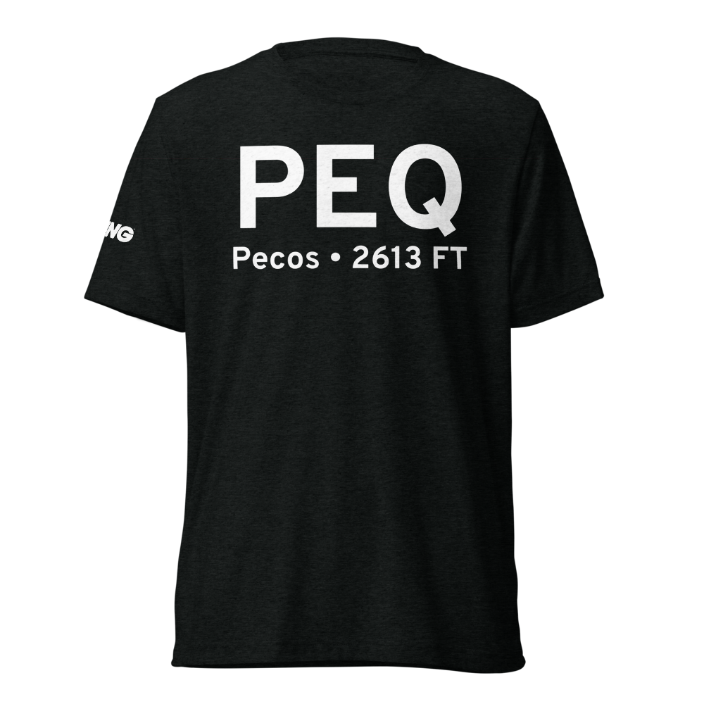 Pecos (KPEQ) Airport Tri-blend T-Shirt 