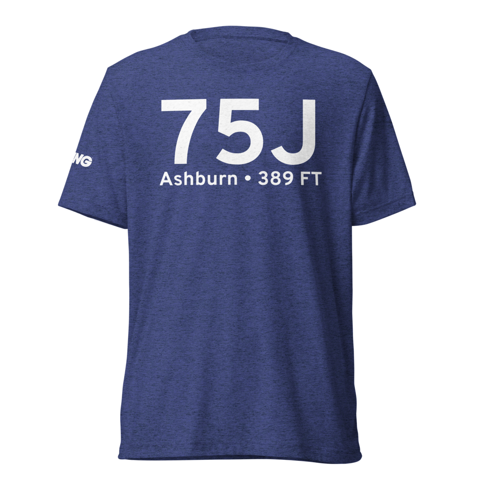 Ashburn (K75J) Airport Tri-blend T-Shirt 