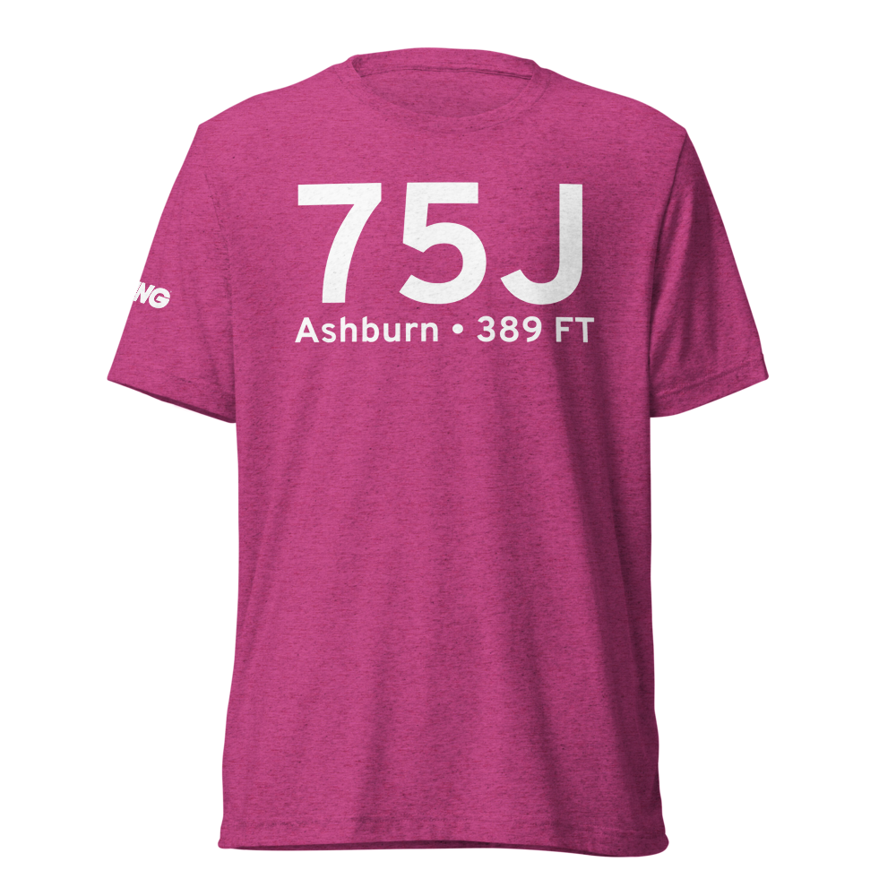 Ashburn (K75J) Airport Tri-blend T-Shirt 