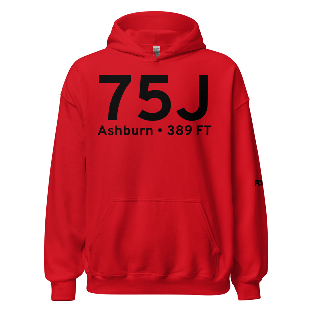 Ashburn (K75J) Airport Hoodie Sweatshirt 