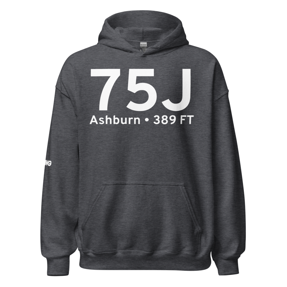 Ashburn (K75J) Airport Hoodie Sweatshirt 